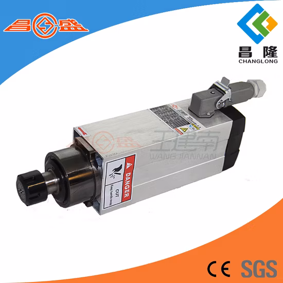 Electric Spindle Motor 3.5kw 18000rpm Square for Wood Engraving CNC Router Machine
