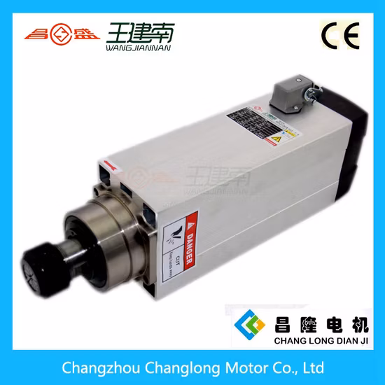 Gdz シリーズ 7.5KW 木彫り用空冷角型三相非同期 AC スピンドルモーター